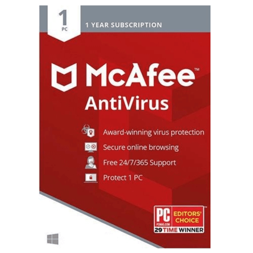 McAfee AntiVirus - 1-Year / 1-PC, USA / Canada, Activation Code by email