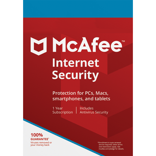 McAfee Internet Security - 1-Year / 1-Device, USA / Canada, Activation Code by email