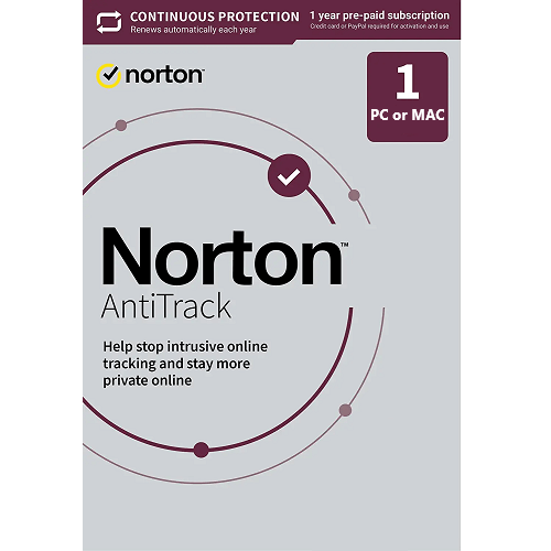 Norton AntiTrack - 1-Year / 1-PC or 1-Mac - Global, Activation Code by email
