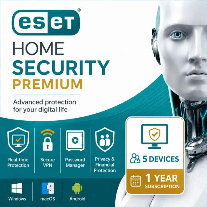 ESET HOME Security Premium – 5 Devices, 1 Year